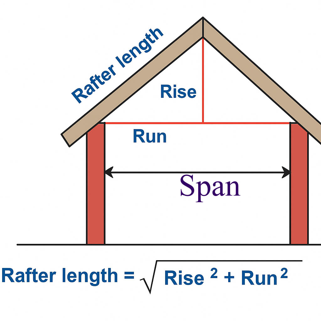 Rafter Length Calculator